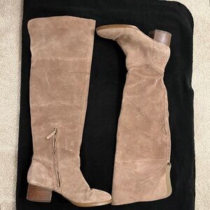 BP Taupe Suede Knee-High Boots